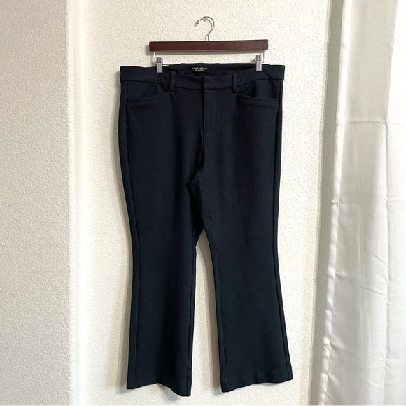 Liverpool Pants - Liverpool Womens Pants Navy Blue Stretch Straight Career Size 18